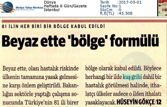 Dünya Gazetesi 01 05 2017