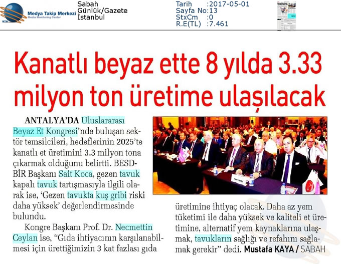 Sabah Gazetesi 01 05 2017