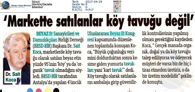 Sözcü Gazetesi 29 04 2017