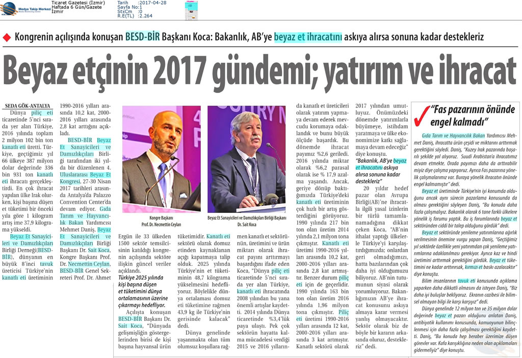 Ticaret Gazetesi 28 04 2017