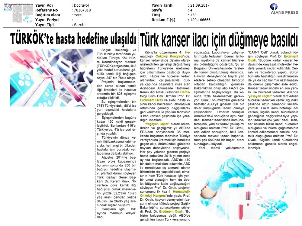 Doğruyol Gazetesi 21.09.2017