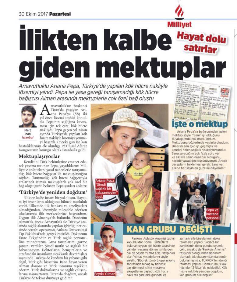 İlikten Kalbe Giden Mektuplar Milliyet Gazetesi