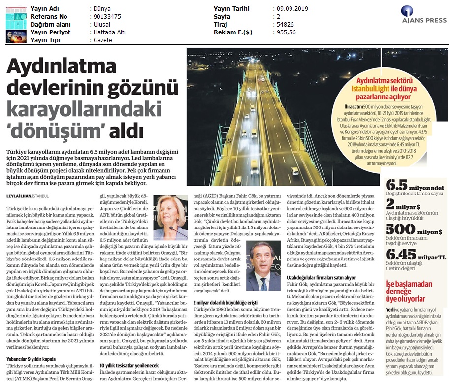 Dünya Milyar Dolarlık Yol Aydınlatma İçin Geliyorlar