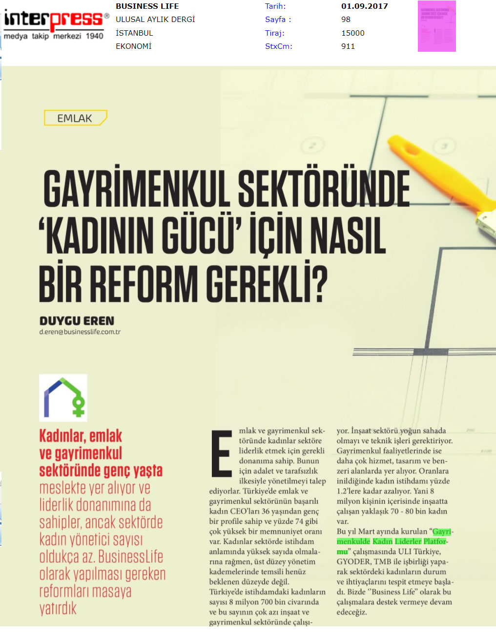 Business Life Dergisi 01.09