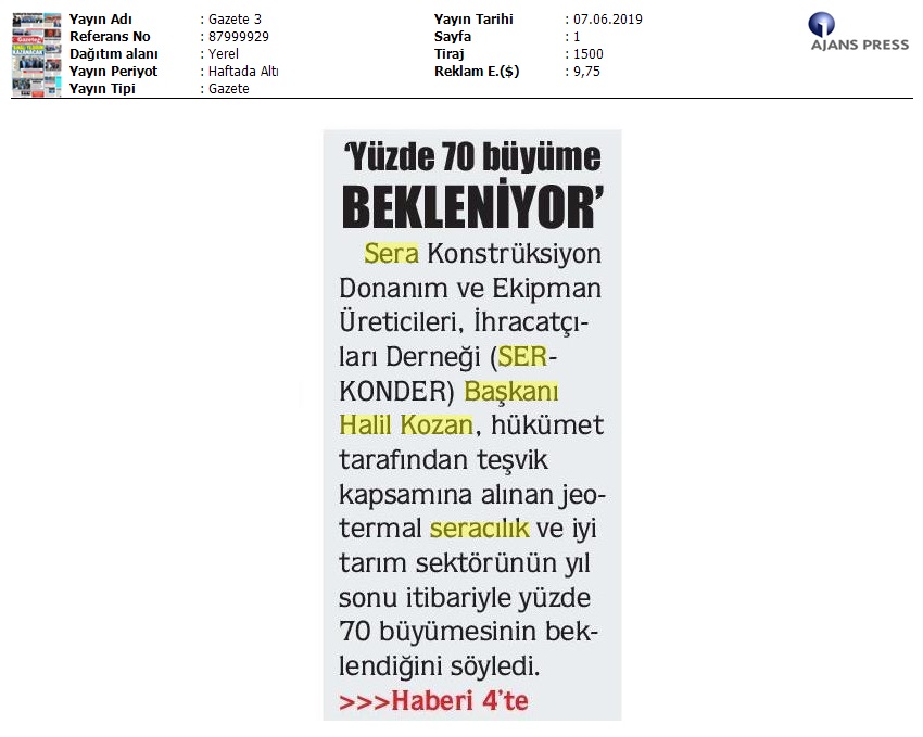 Yüzde 70 Büyüme Bekleniyor