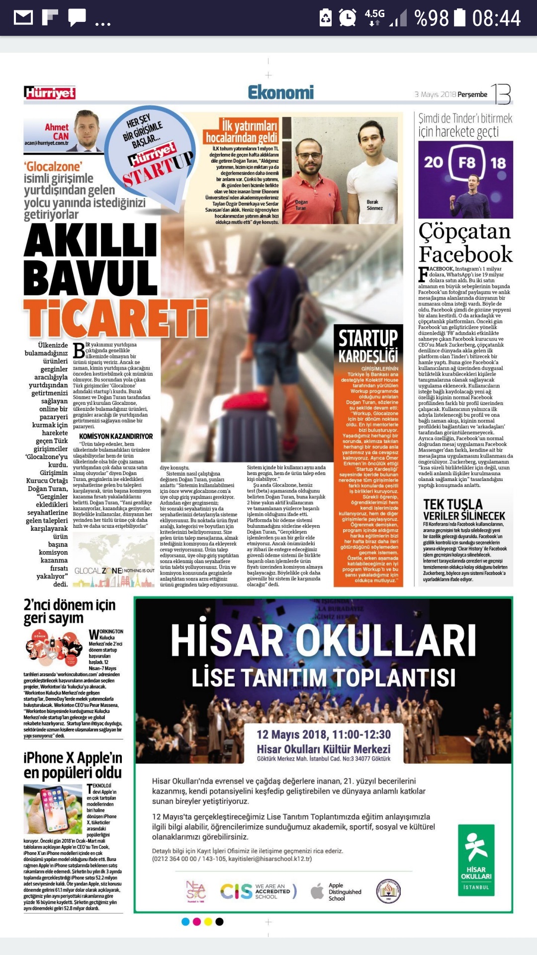 Workinton Hurriyet 03.05.2018